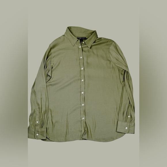 Banana Republic Olive Green Dillon Long Sleeve Button-Up Shirt – Size L - Picture 8 of 15